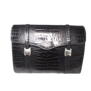 Brighton Leather Briefcase Attache Bag Croco Embossed Brighton For Business Bag